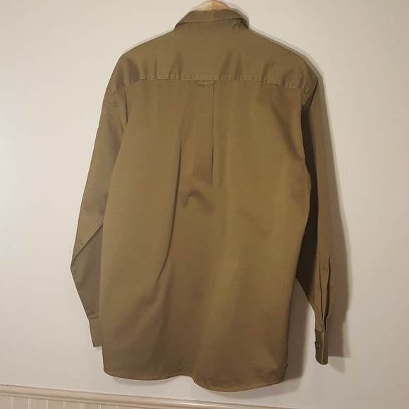 Cabela's Outdoor Mens Brown button down L Tall - Picture 3 of 5